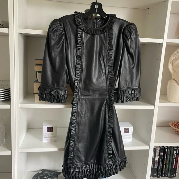 The Vampire’s Wife x Current/Elliot leather dress NWT - Picture 3 of 8